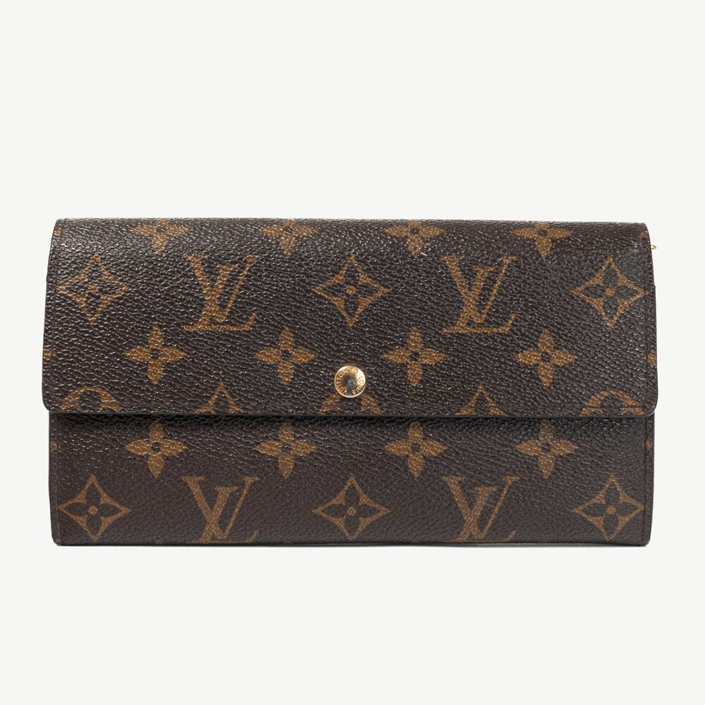 Louis Vuitton Sarah Monogram Canvas Flap Wallet
